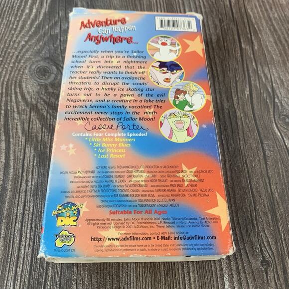 Sailor Moon Field Trips VHS Tape 2001 Unreleased Episodes Anime Film Rare - Picture 5 of 6